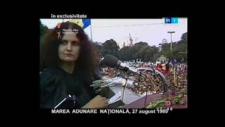 Leonida Lari la PRIMA Mare Adunare Naţională, 27 August 1989 (… şi poezia „Căderea imperiului”)