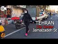 Iran Tehran Walking on Jamalzadeh Street Iran walk 4k