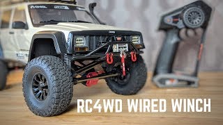 Control a scale winch from your transmitter!  RC4WD WARN WINCH INSTALL