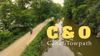 Cycling along the C&O Canal Towpath