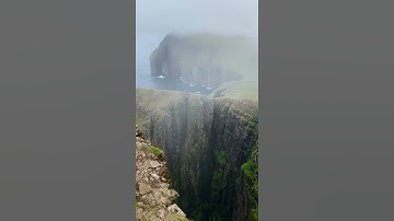 Gigantic Cliff in Faroe Islands | Where earth ends