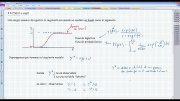 Econometría - Probit y Logit 2.6 Modelos Probit y Logit (Parte 1)