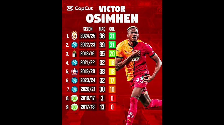 Victor Osimhen Ve Sezonlara Göre Gol Sayıları #probably #galatasaray