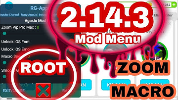 Agario (2.14.3) New Mod Menu ZOOM & X8 MACRO YAPIMI (Yeni ZOOM Mod Menu)