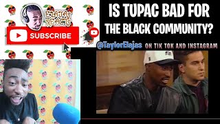 Is Tupac Bad for the Black Community? | EXCLUSIVE RARE JANE PRATT SHOW 2PAC FOOTAGE | ELAJAS REACTS