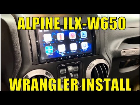 How to Install a Alpine ILX-W650 in a Jeep Wrangler - YouTube