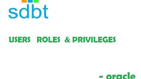 Oracle - Managing user profiles privileges and roles