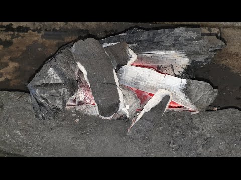 طريقة اشعال الفحم بسرعة بملعقة زيت و منديل