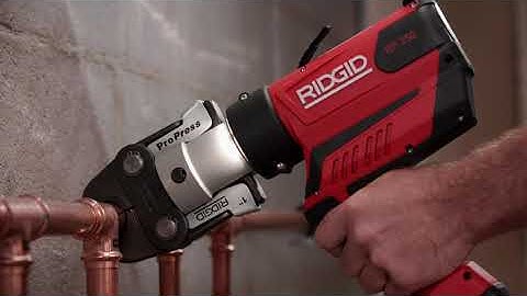 How To Use the RIDGID® RP 350 Press Tool: Unmatched Performance
