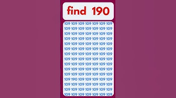 Find the odd number 190 #shorts #youtubeshorts #oddoneout