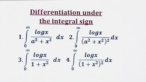 Differentiation under the Integral sign.
