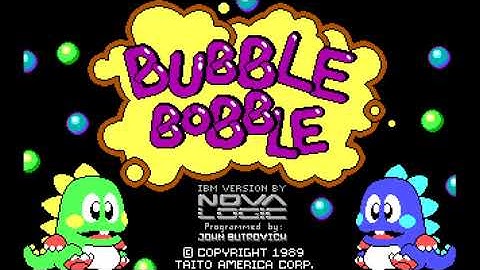 Bubble Bobble (MS-DOS) - EGA + Game Blaster Gameplay