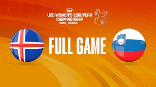 Iceland v Slovenia | Full Basketball Game | FIBA U20 Women's European Championship 2022