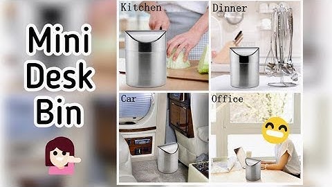 Mini Trash bin with Lid | Desktop Bin | Paper Trash Bin | Waste Bin AMAZON TWFRIC