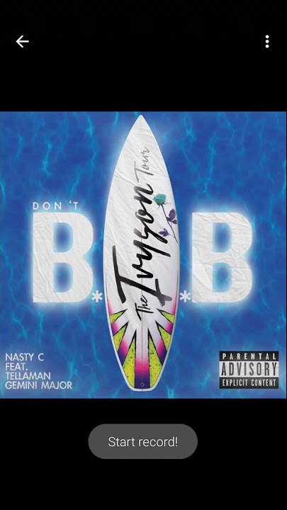 Nasty C - Don't B.A.B (ft. Tellaman & Gemini Major) official song teaser