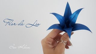 Como fazer uma Flor de Lis em origami - Lilly - Iris