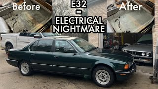 My BMW E32 735iL is an Electrical Nightmare | Lighting, Driving, and Interior Issues Fixed