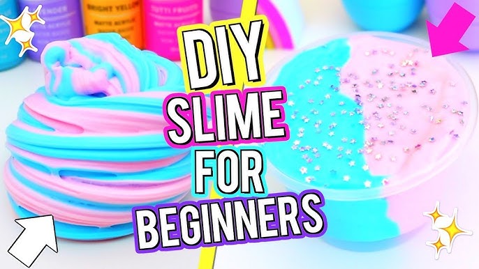 Super Simple Glitter Slime Recipe - 2paws Designs