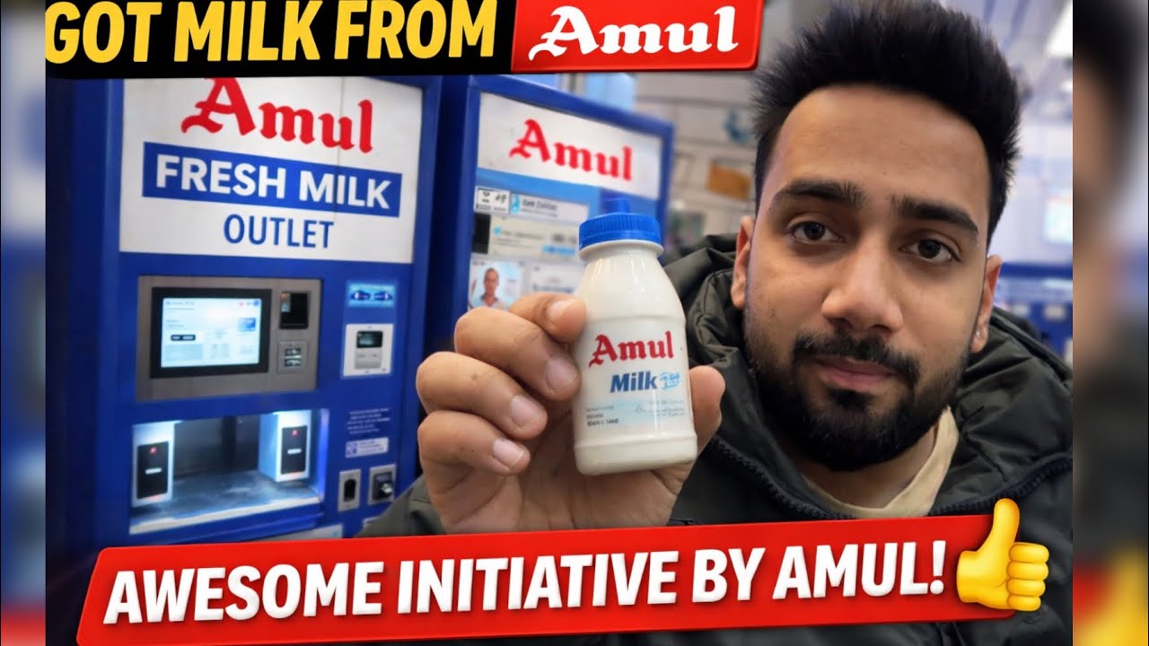 Got Milk from Amul Vending Machine 😲 | Such a Great Initiative! 