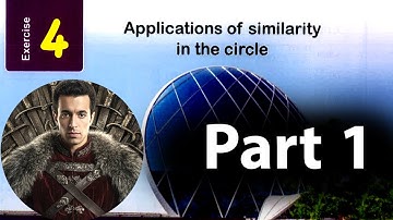 Solving exercise (4) on Applications of similarity in the circle ( Part 1 ) - sec1- first term