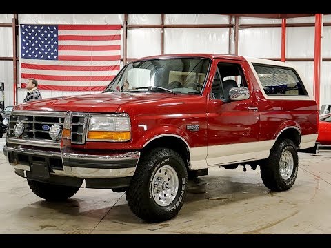 1996 Ford Bronco Red