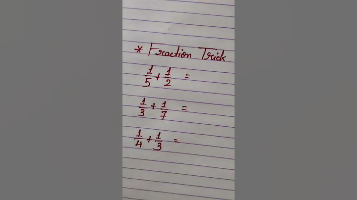 Math shorts | Fraction trick (when numerators are 1) #shorts #youtubeshorts