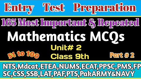 Maths Mcqs For Entry Test Maths Most Repeated Mcqs|Maths MCQs For Entry Test Preparation|Part 5