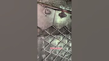 How to make expanded metal mesh #expandedmetal #expandedmesh #shorts #satisfying #custom #machine