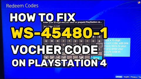 How To Fix PS4 Error WS-45480-1 Voucher Is Not Valid