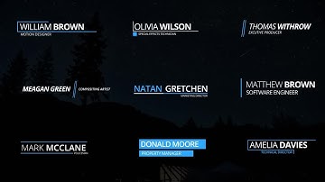 Modern Lower Thirds After Effects Templates