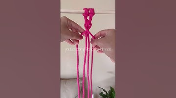 #shorts #diy #macrametutorial #macrame reverse endless fall knot variation