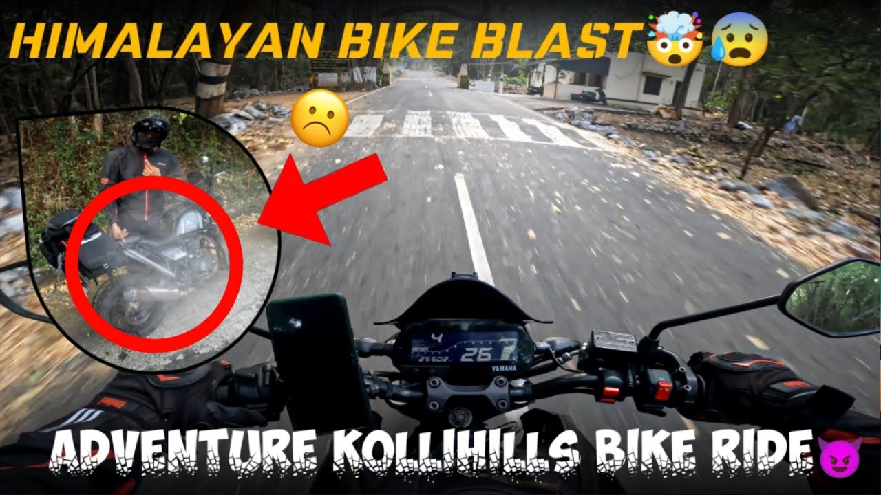 😍Most adventure bike ride on Kollihills | 70 hairbin bends |Himalayan break pad was blast😨