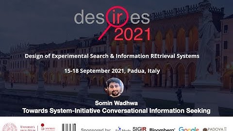 Somin Wadhwa: Towards System-Initiative Conversational Information Seeking