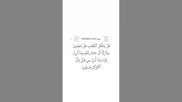سورة المائدة ٥٩
