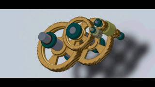 SolidWorks Animation - Gearbox Design #1