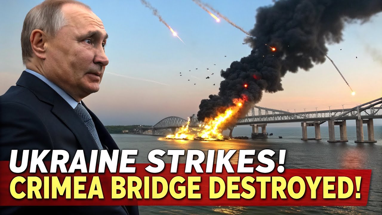 Breaking: Ukraine’s Missiles Hit the Crimea Bridge – Total Collapse!