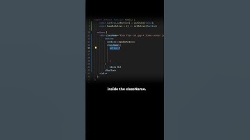 Conditionally Add Classes in React The Easy Way ✨ #coding #frontenddevelopment  #react #javascript