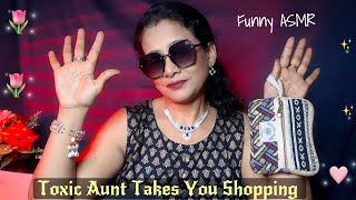 ASMR Roleplay~Toxic Aunt Takes You Jewelry & Cosmetics Shopping 💍| Dearly ASMR | hindi asmr