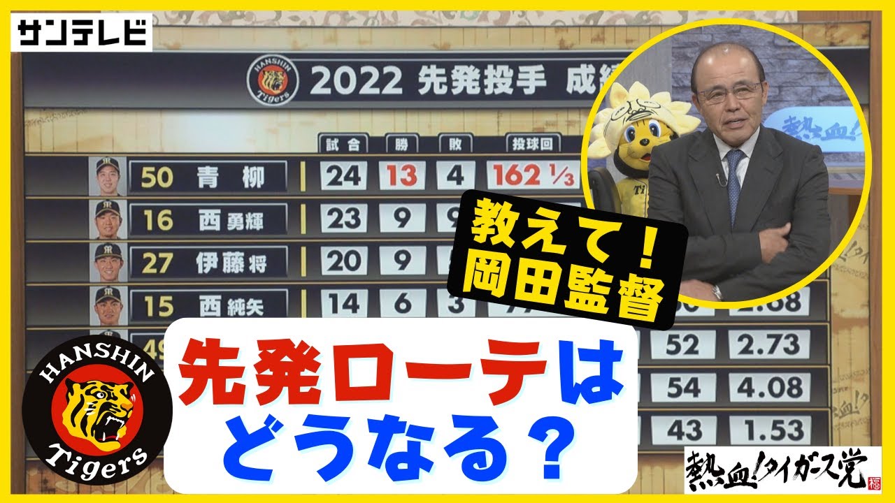阪神 タイガース 先発 ピッチャー