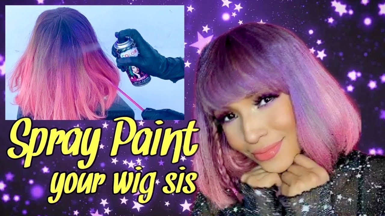 Spray Paint Your Wig Diy Wig Color Hack Youtube