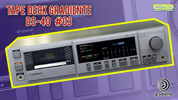 Lindo Tape Deck Gradiente DS-40 #03 - Super Conservado. Olbrich Audio e Video