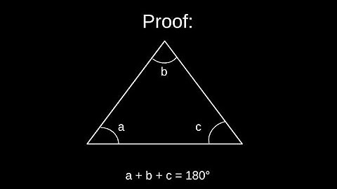 Proof That The Sum Of Inner Angles Of A Triangle Equals 180 Degrees