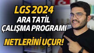 Ara Tatilde Netlerini Uçuracak Çalışma Programı | LGS 2024