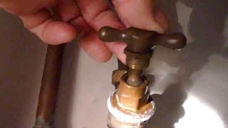 Video thumbnail of "How to repair a leaking stopcock."