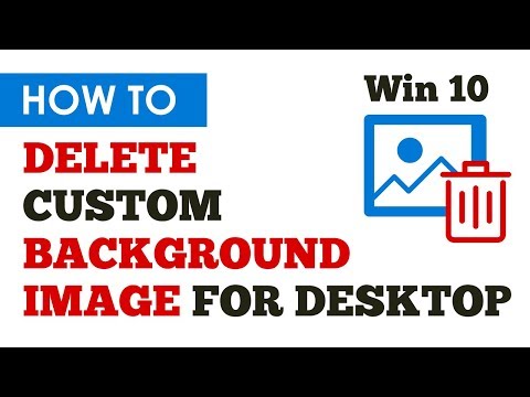 Video: How To Remove A Picture From The Desktop