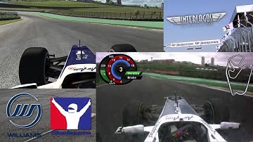 iRacing Interlagos Real vs Virtual - Williams F1 Onboard