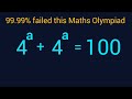Nice USA Olympiad Exponential Equation: find a!