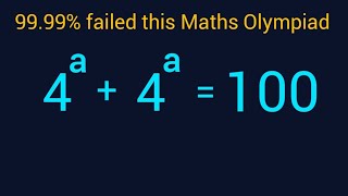 Nice USA Olympiad Exponential Equation: find a!