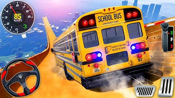 Mega Ramp Bus Stunt Simulator - Extreme Race Driving 3D - Android Gameplay