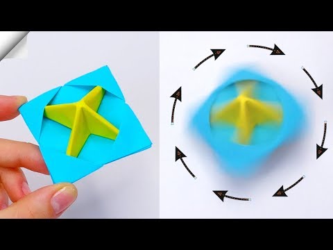 Spinning top from paper  Paper toy antistress